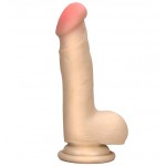 Реалистичный вибромассажёр на присоске REALSTUFF 6.5INCH VIBRATOR - 16,5 см.