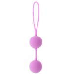 Розовые вагинальные шарики на силиконовой связке GOOD VIBES THE PERFECT BALLS PINK